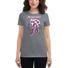 Load image into Gallery viewer, My Salon Shirt (Wondrous In White) Women&#39;s short sleeve t-shirt