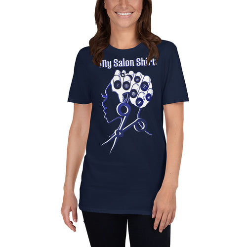 My Salon Shirt (Brilliant In Blue) Unisex Ultra Soft Style T-shirt