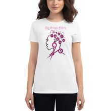 Load image into Gallery viewer, My Salon Shirt (Wondrous In White) Women&#39;s short sleeve t-shirt